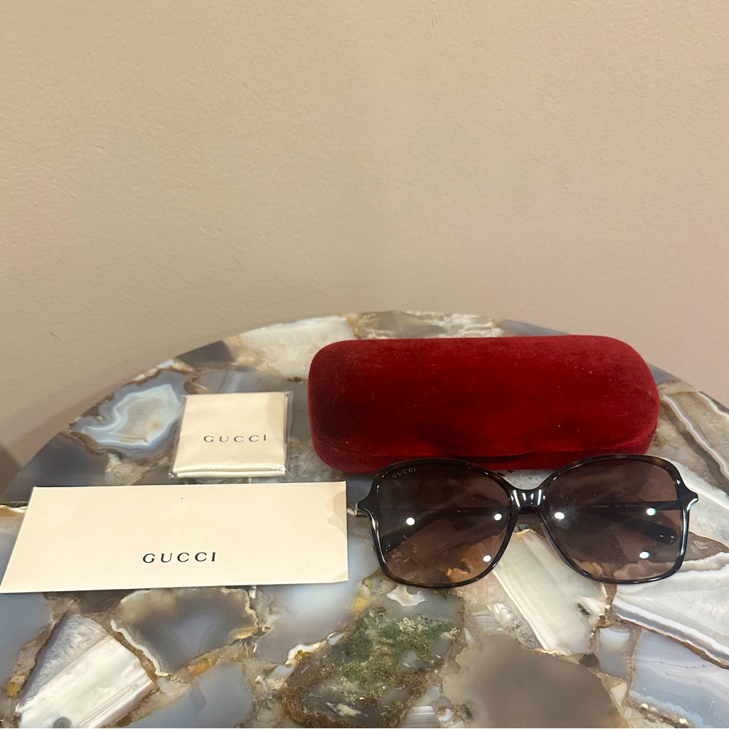 Gucci Tortoise Shell Square Sunglasses